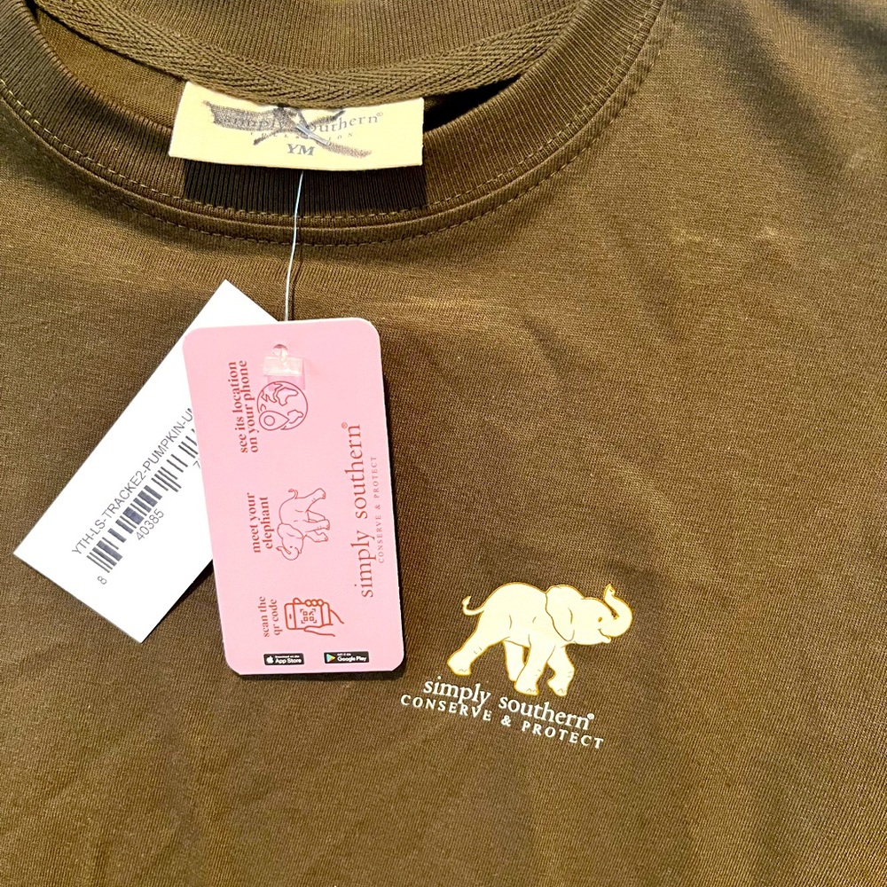 Simply Southern Olive Tee with Elephant Graphic